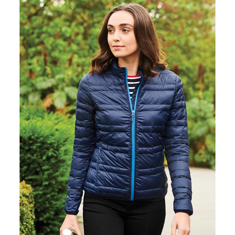 Women's Firedown down-touch jacket - Navy/ French Blue Wom 10